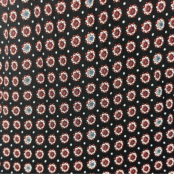 BOHO style tank top a-line lightweight tunic 1 size black with red white floral - Picture 9 of 13